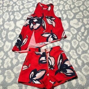 Style Stalker floral print Harley top and shorts